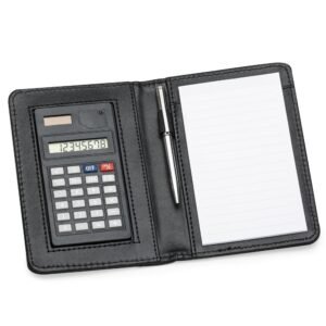 Bloco de Anotações com Calculadora e Caneta
